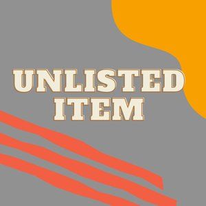 unlisted items for posh show!